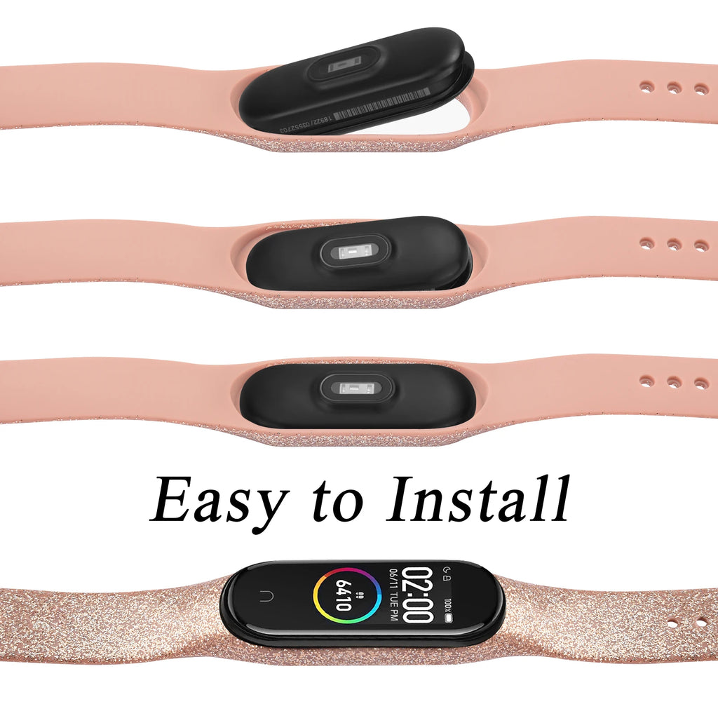 Silicone Watch Band for Xiaomi 6 Miband 5 TPU Watch Strap M5 Bracelet Xiaomi 4 3 Sport Wristband Mi Band 6 Smartwatch Accessory