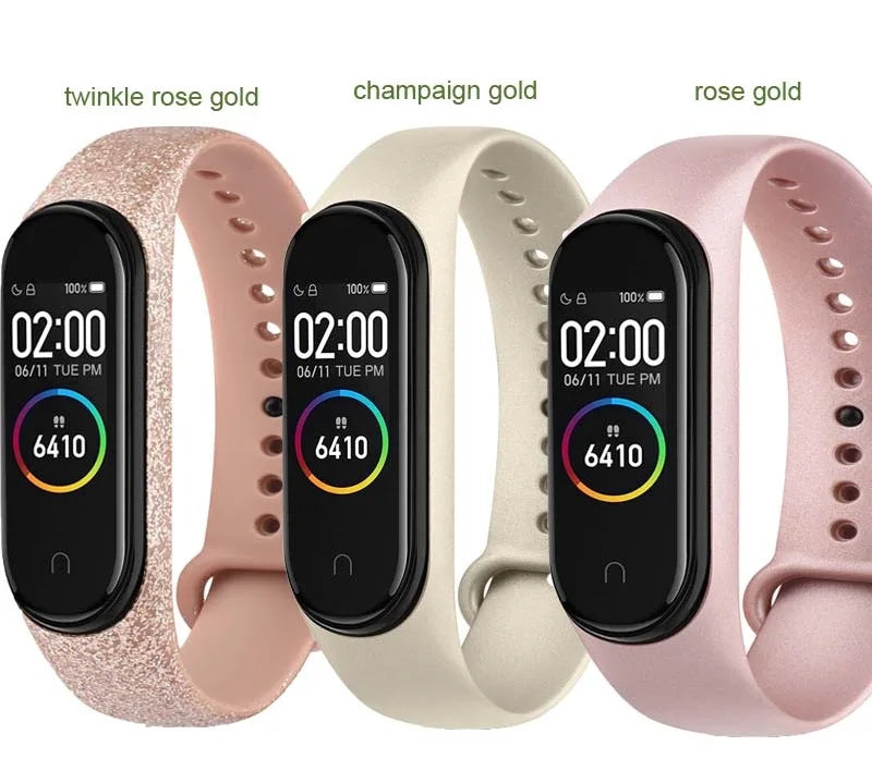Silicone Watch Band for Xiaomi 6 Miband 5 TPU Watch Strap M5 Bracelet Xiaomi 4 3 Sport Wristband Mi Band 6 Smartwatch Accessory