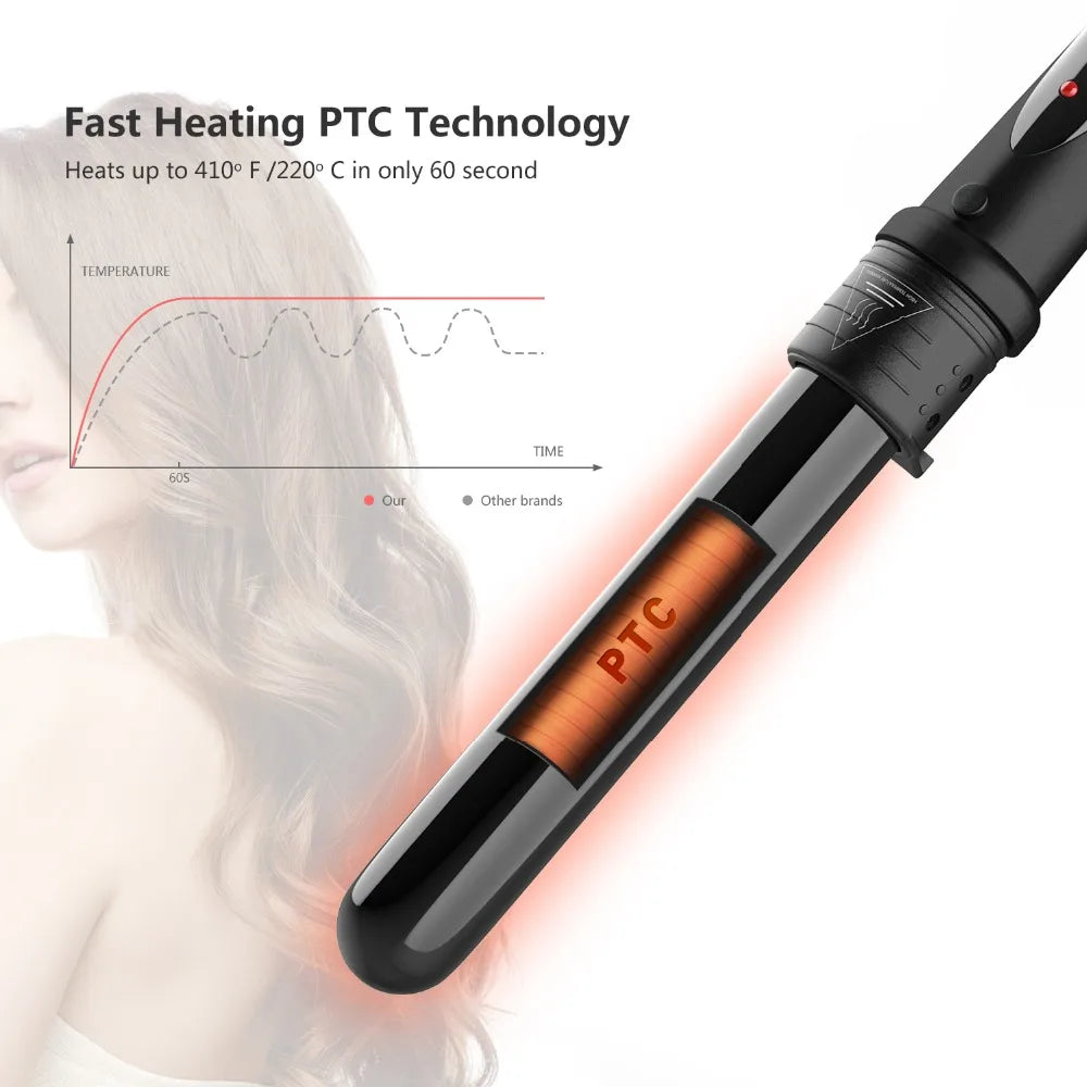 5 in 1 Hair Curling Iron Multifunctional barrel Rotating Professional salon Hair Curler