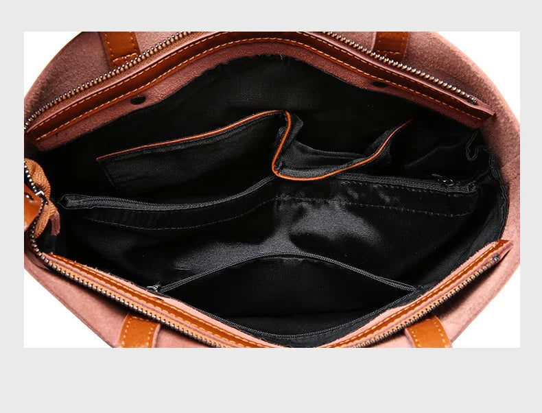 Cow Leather Bag Ladies Genuine Leather Handbags Big Women Bag Large Vintage Female 2023 Office Hand Shoulder Bags For Women Tote