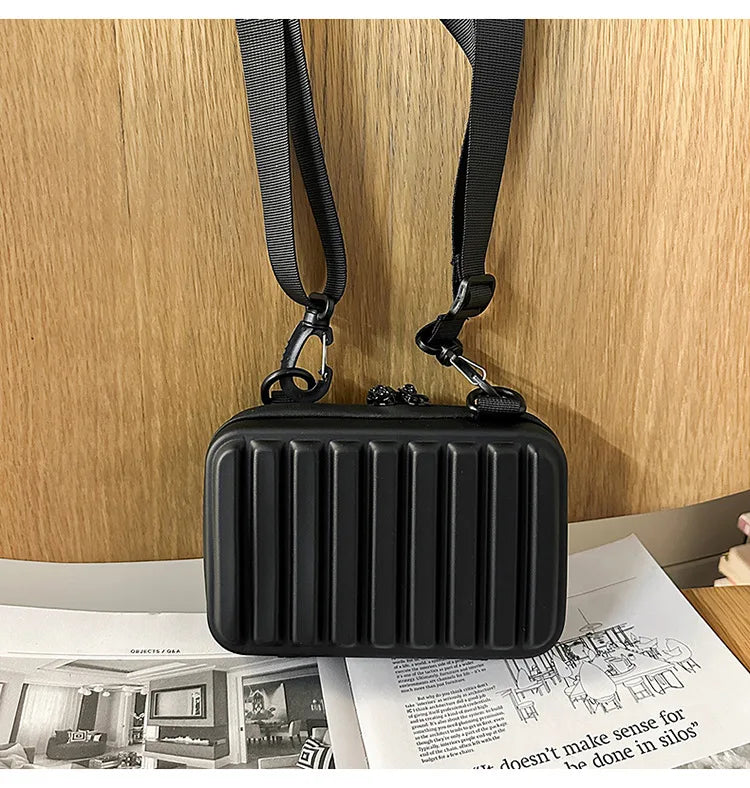 New Design Men's Crossbody Bag Fashion Box Shape Crossbody Bag For Men Women Mini Shoulder Messenger Bag Small Square Handbags