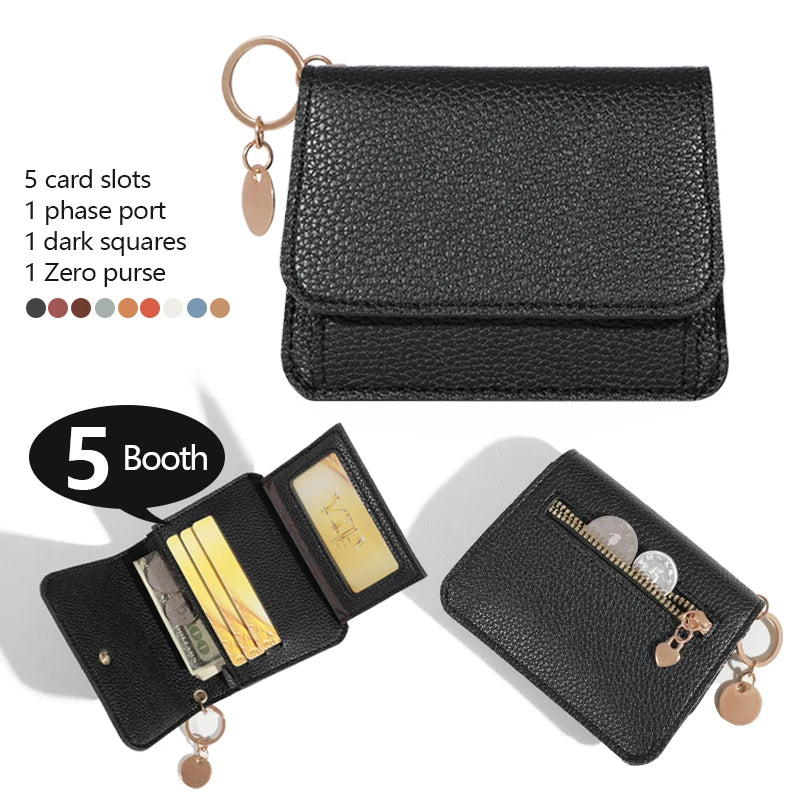 Minimalist Wallet - Water-Resistant, Lightweight, Multi-Card Credit Card Holder with Snap Closure, Perfect for Daily Commute