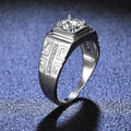 Luxury 925 Sterling Silver Rings For men women crystal adjustable size Fashion Gifts engagement wedding nice noble Jewelry