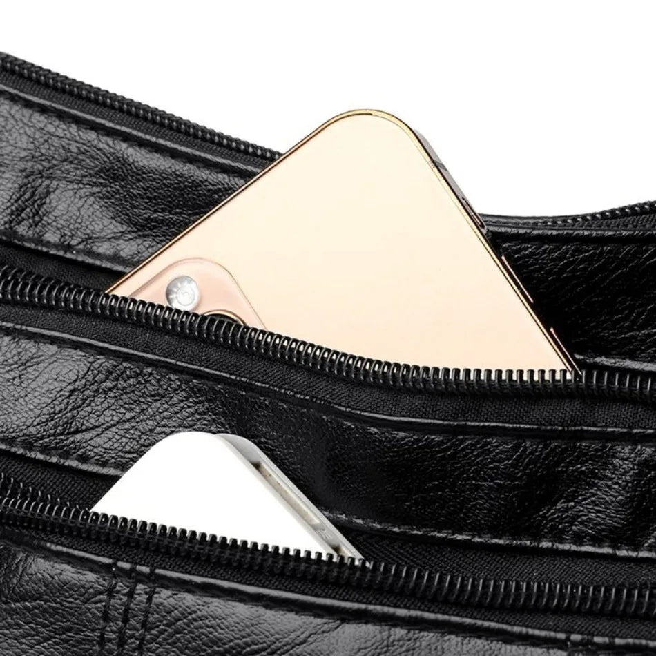 High Quality Soft Leather Luxury Purses and Handbags Women's Bag Designer Multi-pocket Crossbody Shoulder Bag for Women 2024 Sac