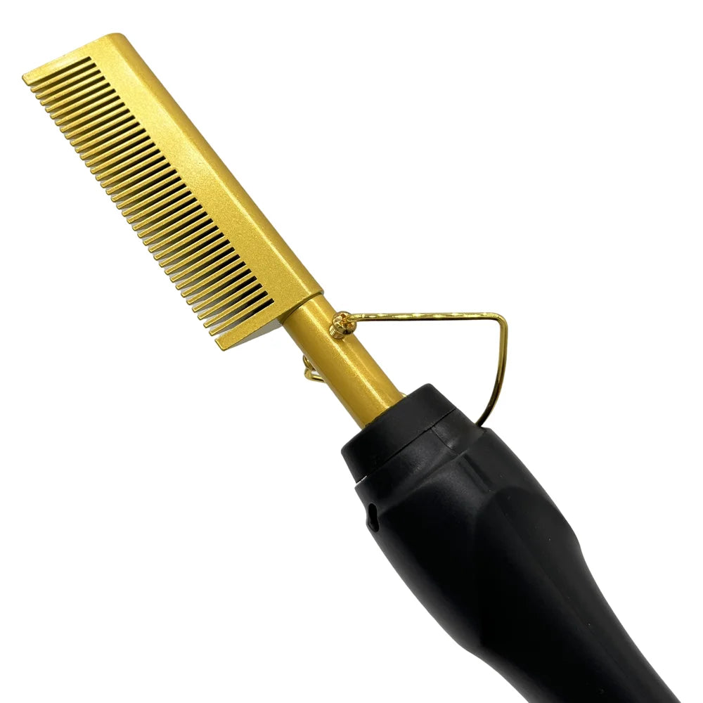 1 set of Hot Comb Hair Straightener Brush Hot Comb Pressing Electric Heat electric hair brushes Styling Tools