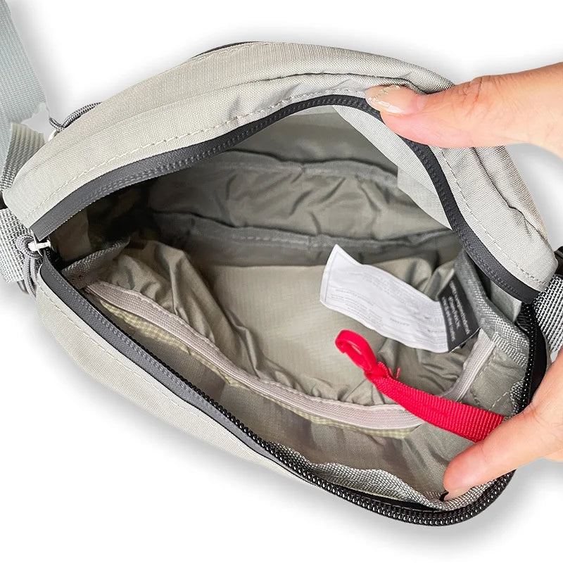 Unisex Casual Lightweight Simple Versatile Crossbody Bag Adjustable Strap Shoulder Bag for Outdoor Travel Hiking Camping Sports