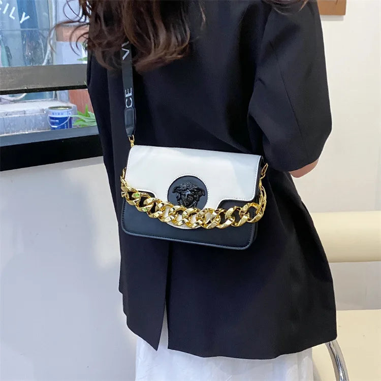 Luxury Texture Retro Crossbody Bag Women's Mini Square Designer Purse Korean-inspired Shoulder Tote Premium Quality PU Leather