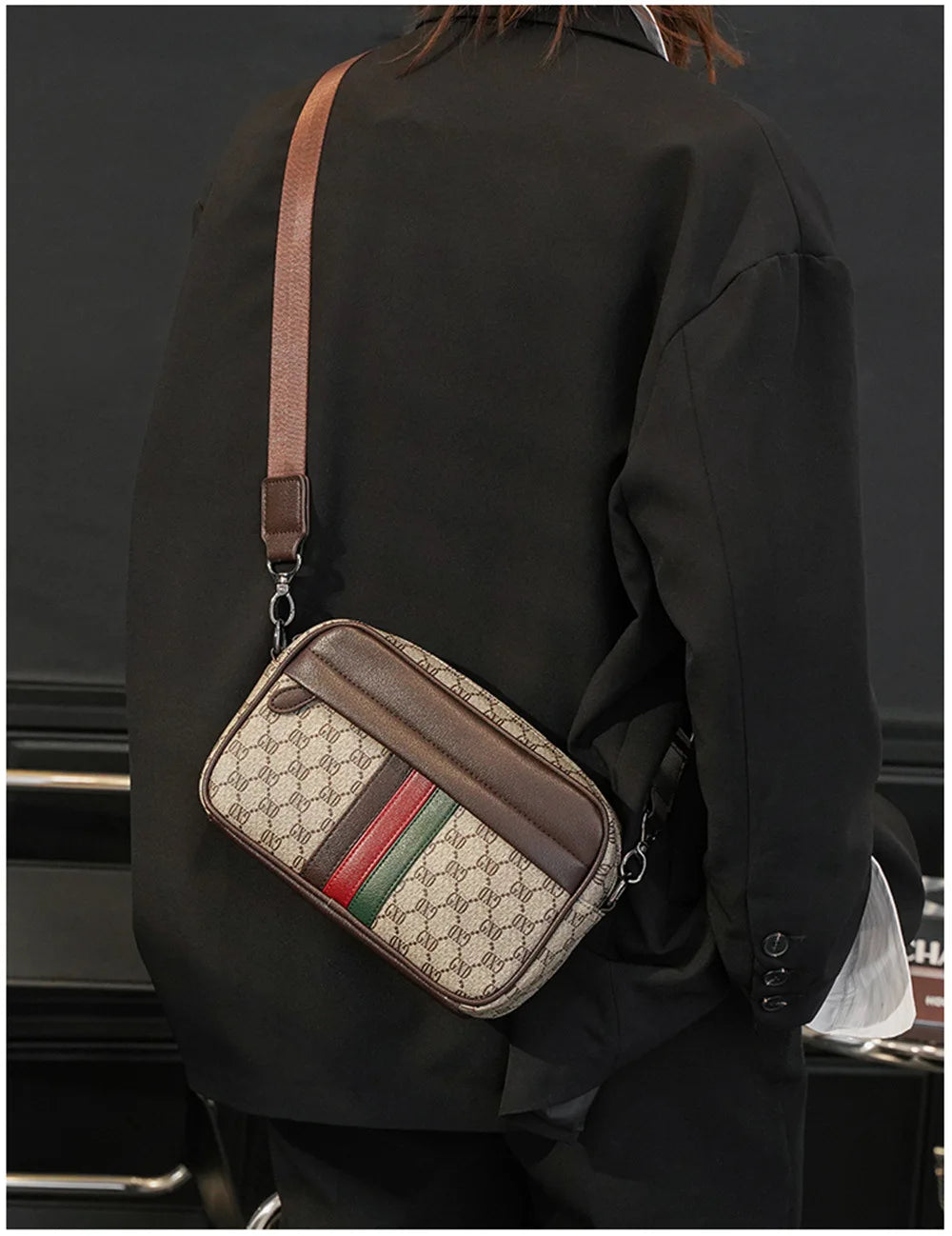 Designer Crossbody Bag for Men Bags New Luxury Leather Casual Man Messenger Bag Fashion Male Bag Sling Pack Shoulder Bags