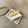 Stylish Contrast-Colour PU Crossbody Bag Versatile Shoulder Bag with Square Shape Dual Strap Design Commuting & Everyday Use