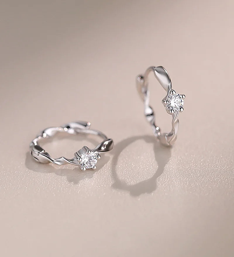 925 Sterling Silver Zircon Ring Stud Earrings For Women Wedding Elegant Luxury Designer Jewelry Wholesale Prevent Allergies