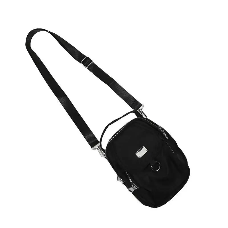 Fashion Simple Oxford Women's Crossbody Bag with Multiple Zipper Pockets Casual Mini Shoulder Bag with Chic Design for Daily Use
