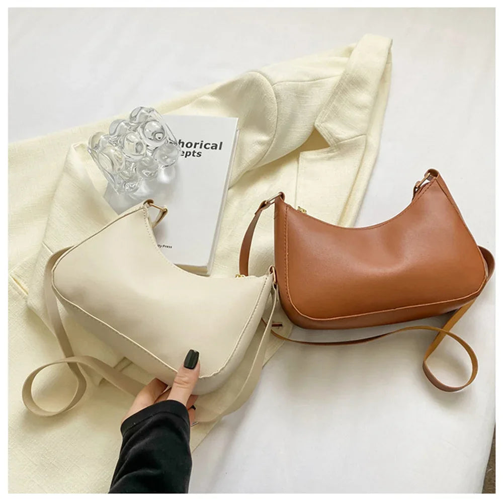 2022 Women's Bag Women's Fashion Handbags Freeshiping Low Price Retro Designer Luxury Bag Solid Color PU Leather Shoulder Bags