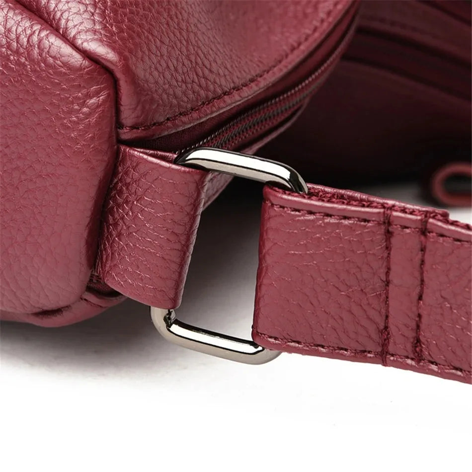 High Quality Soft Leather Luxury Purses and Handbags Women's Bag Designer Multi-pocket Crossbody Shoulder Bag for Women 2024 Sac
