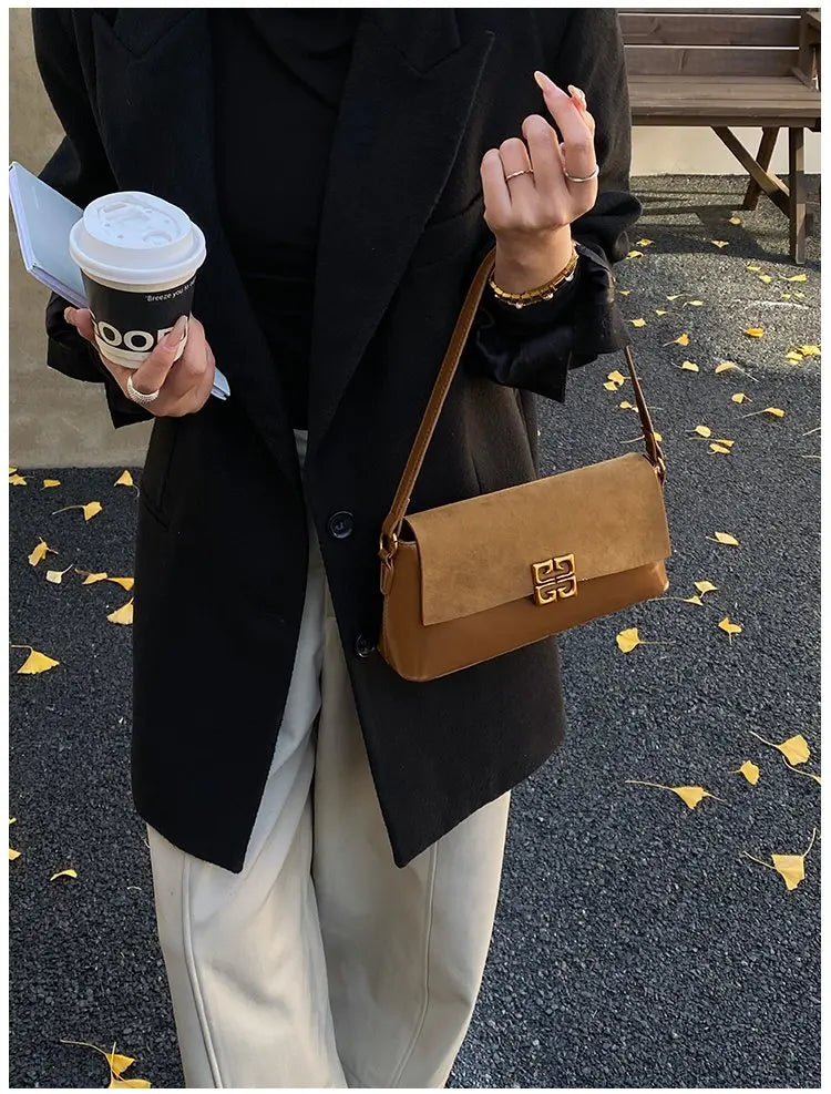 2026 New Luxury Women's Armpit Bag Premium Leather Crossbody Shoulder Bag Elegant & Versatile Designer Handbag for Daily & Party