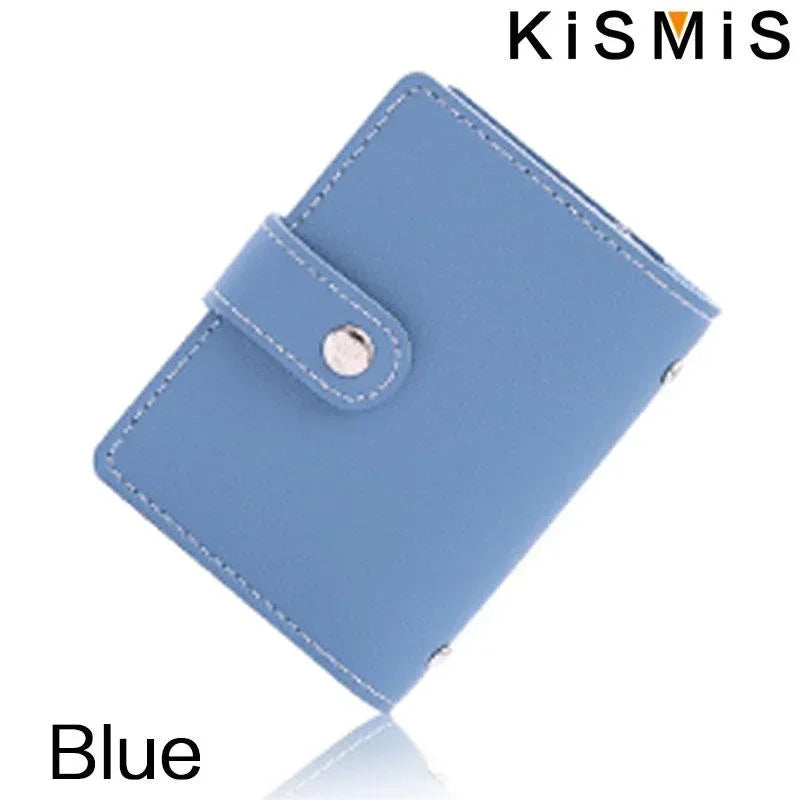 Slim Minimalist PU Leather Card Holder - 26 Card Slots Organizer Wallet, Compact and Stylish Accessory for Men and Women