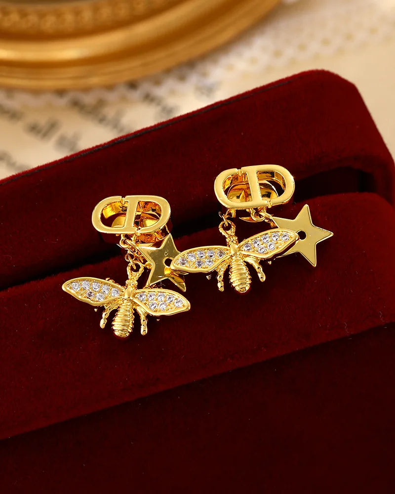 Star Zircon Earrings | Premium 925 Sterling Silver Needle Studs | Dual-Wear Design for Women | Sparkling Cubic Zirconia