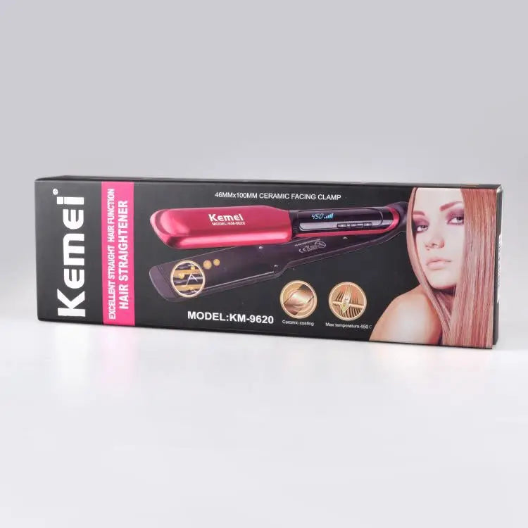 KM-9620 Professional Hair Straightener Iron Multi-Style Salon Quality Styling Tool for Perfect Hairstyling Hair Care Stack Iron