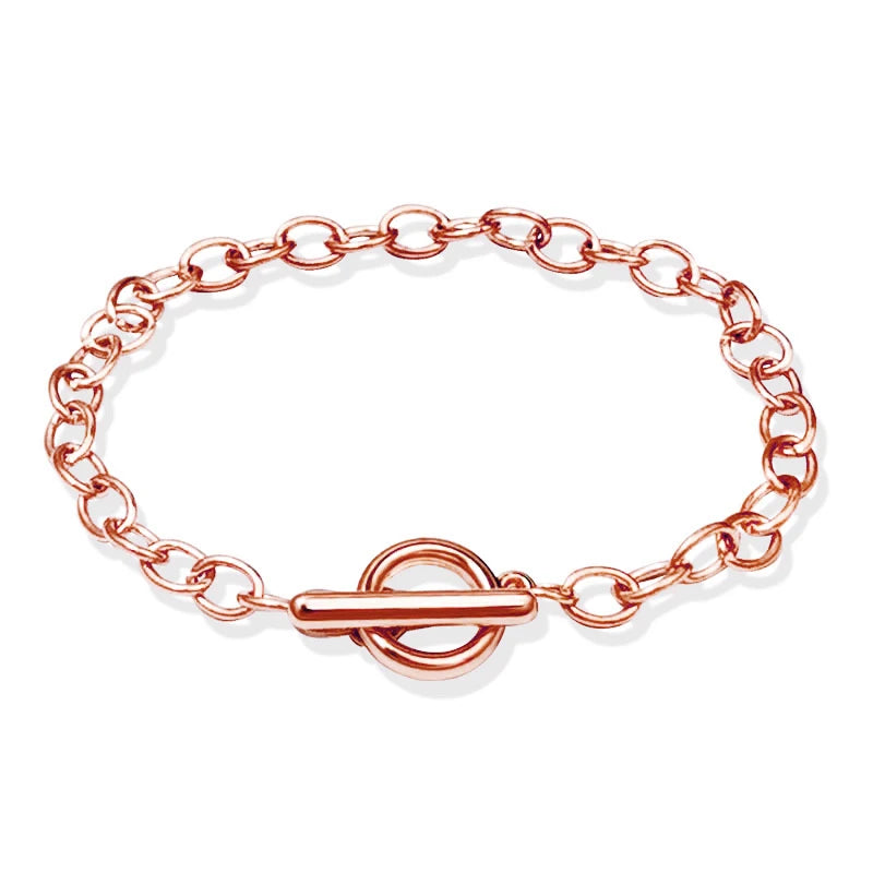 Simple Fashion Stainless Steel Bracelets Minimalist Design OT Buckle Chain Non-fading High-quality Bracelets for Women Jewelry