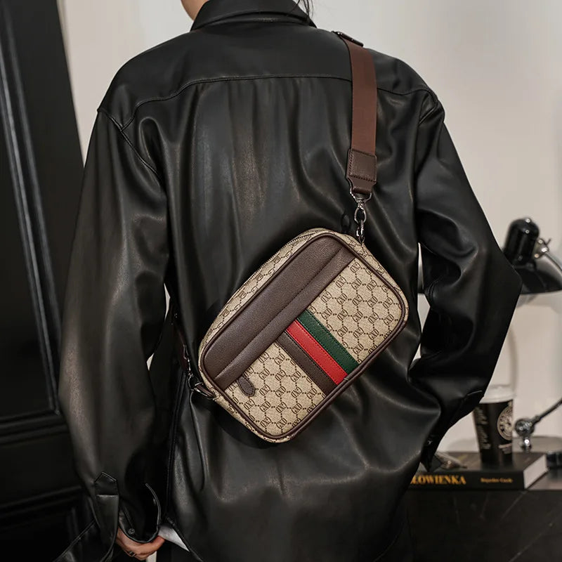Designer Crossbody Bag for Men Bags New Luxury Leather Casual Man Messenger Bag Fashion Male Bag Sling Pack Shoulder Bags