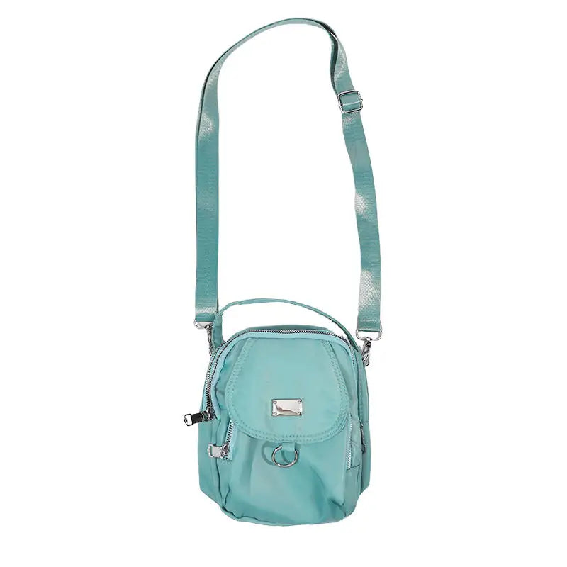 Fashion Simple Oxford Women's Crossbody Bag with Multiple Zipper Pockets Casual Mini Shoulder Bag with Chic Design for Daily Use