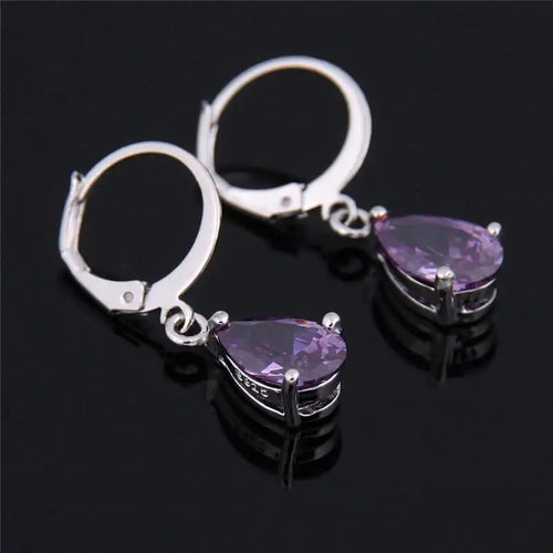 1pair New Fashionable Zircon Earrings with Female Sweet Tassel and Personalized Light Luxury Medium to Long Water Drop Earrings