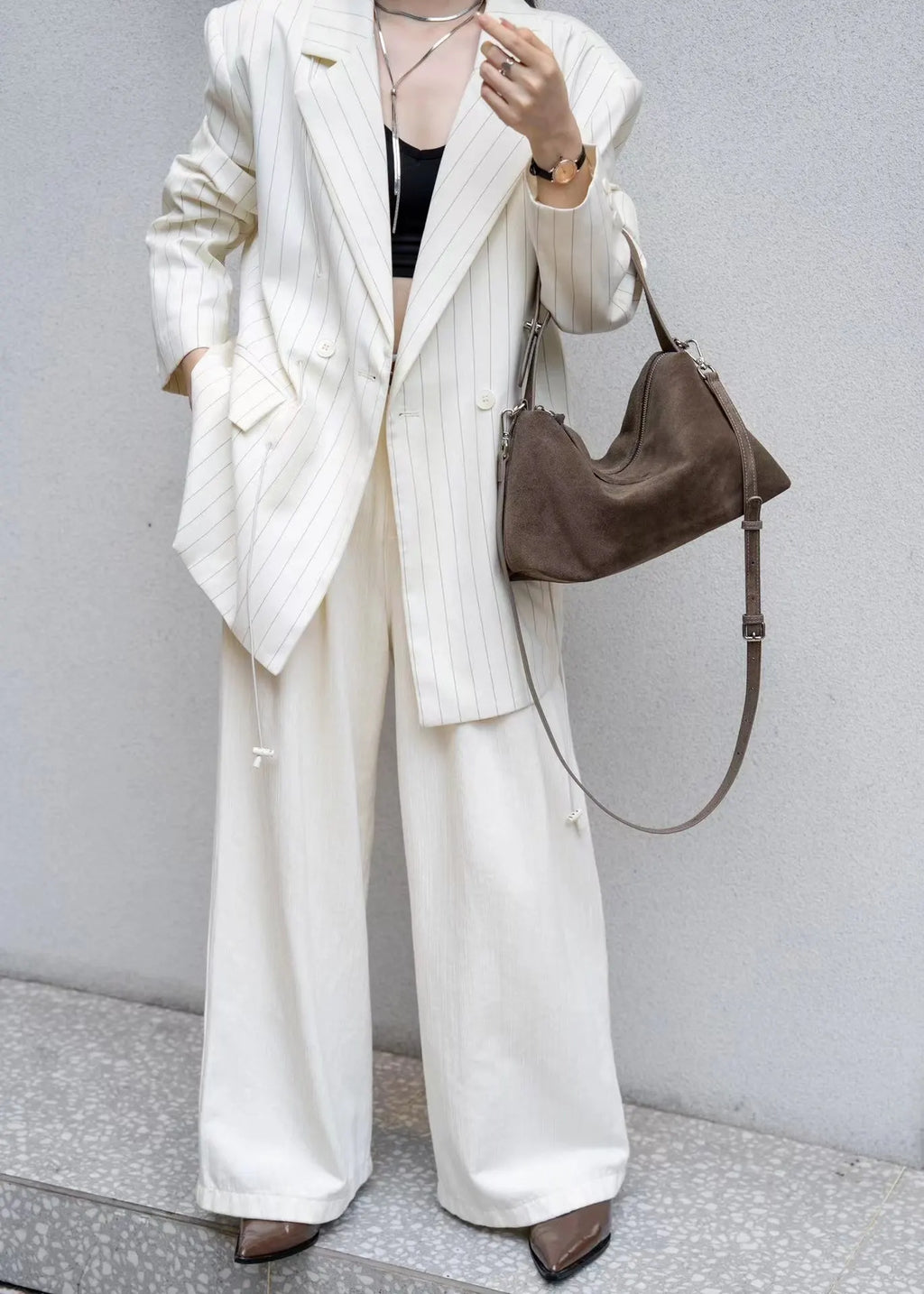 Genuine Grade Autumn Winter Big Boston Luxury Designer Tote Soft Matte Suede Leather Women Handbag Female Shoulder Crossbody Bag