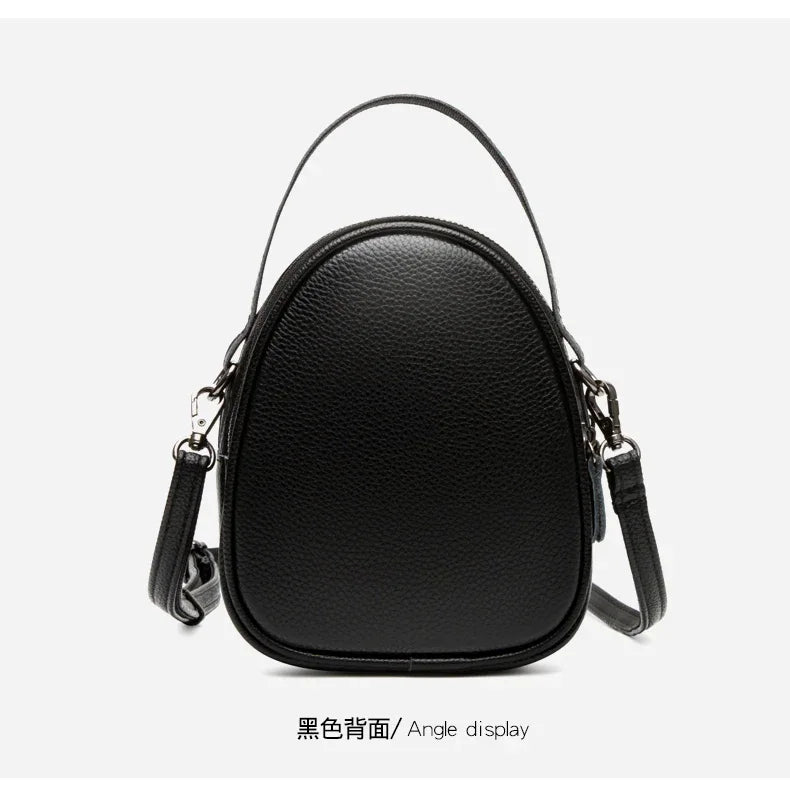 Fashionable High-end Texture Crossbody Bag Hot Sale Genuine Leather Women's Shoulder Bag Mini Mobile Phone Coin Purse Handbag