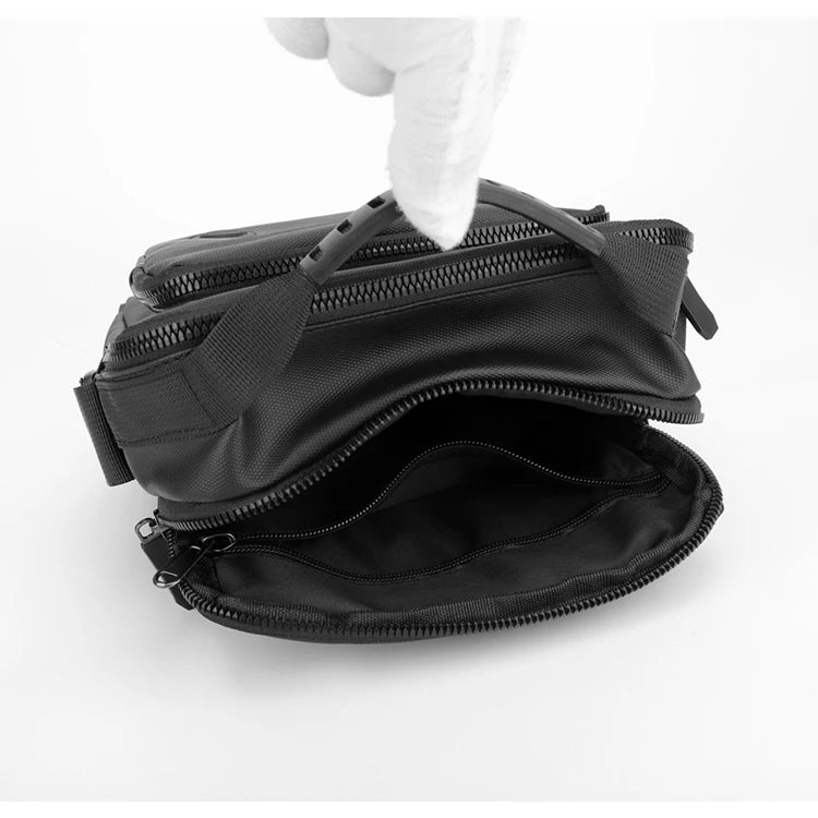 Durable crossbody bag, adjustable shoulder strap, multi-layer design, secure zipper - multifunctional storage bag