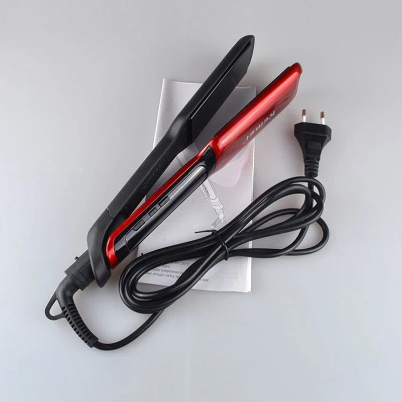 KM-9620 Professional Hair Straightener Iron Multi-Style Salon Quality Styling Tool for Perfect Hairstyling Hair Care Stack Iron