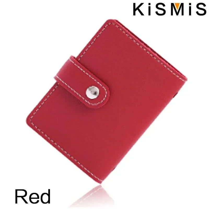 Slim Minimalist PU Leather Card Holder - 26 Card Slots Organizer Wallet, Compact and Stylish Accessory for Men and Women