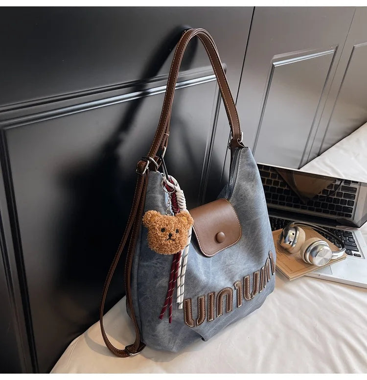 2026 Brown Suede Convertible Tote Backpack, Large Capacity 3-in-1 Work Bag, Adjustable Crossbody Shoulder Bag for Women Commute