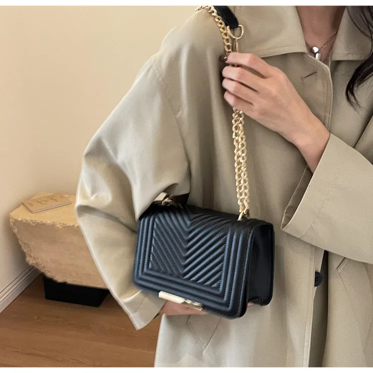 Fashion Small Handbags for Women 2024 Trend Designer Luxury Shoulder Crossbody Bags Female Pu Leather Sling Hand Messenger Bag