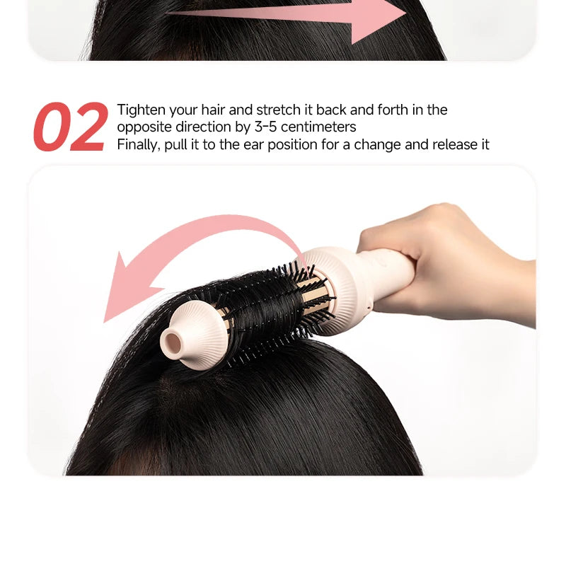 Automatic Hair Curler Negative Ion Ceramic Curling Iron - 40mm Large Wave Perm for Home Use, Lazy Person Electric Curling Wand