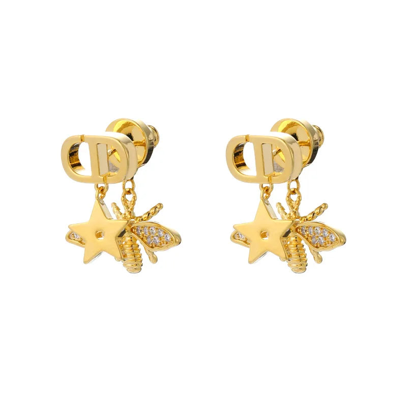 Star Zircon Earrings | Premium 925 Sterling Silver Needle Studs | Dual-Wear Design for Women | Sparkling Cubic Zirconia