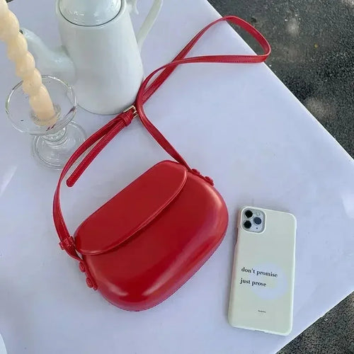 2025 Flap Crossbody Bags Women Mini PU Leather Shoulder Purses and Handbags for Girls Ladies Phone Simple Solid Designer Bag