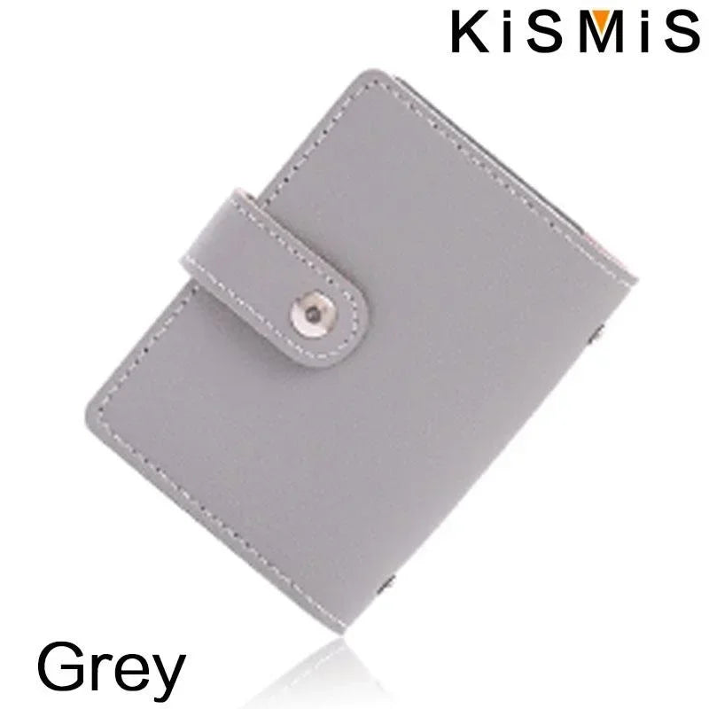 Slim Minimalist PU Leather Card Holder - 26 Card Slots Organizer Wallet, Compact and Stylish Accessory for Men and Women