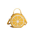 Creative Fruit Design Crossbody Bags for Women Phones Summer Cute Orange-Slices Shaped Circular Small Single Shoulder Bag 2025