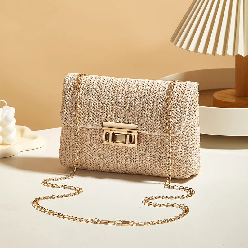 Crossbody Bag for Women Chain Strap Banquet Stylish Accessory Shoulder Bag for Day-to-Night Outfits