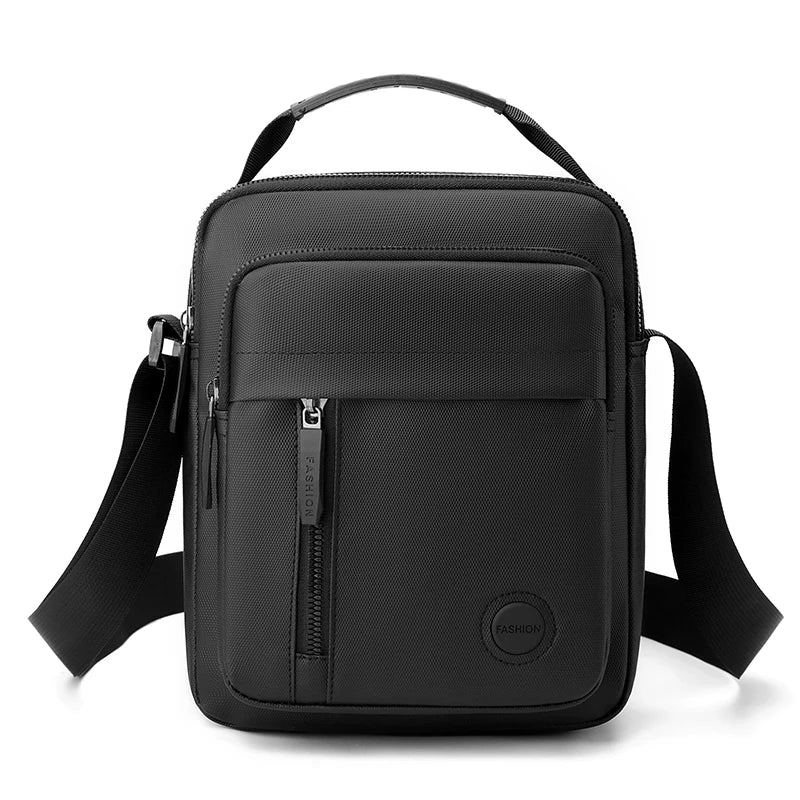 Men's Crossbody Bag - Multi-Compartment Business Shoulder Bag with Adjustable Strap, Compact Design for Travel & Everyday Use