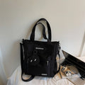 Trendy Crossbody Shoulder Bags for Women Large Capacity Commutre Tote Bag College Style Texture Versatile and Simple Storage Bag