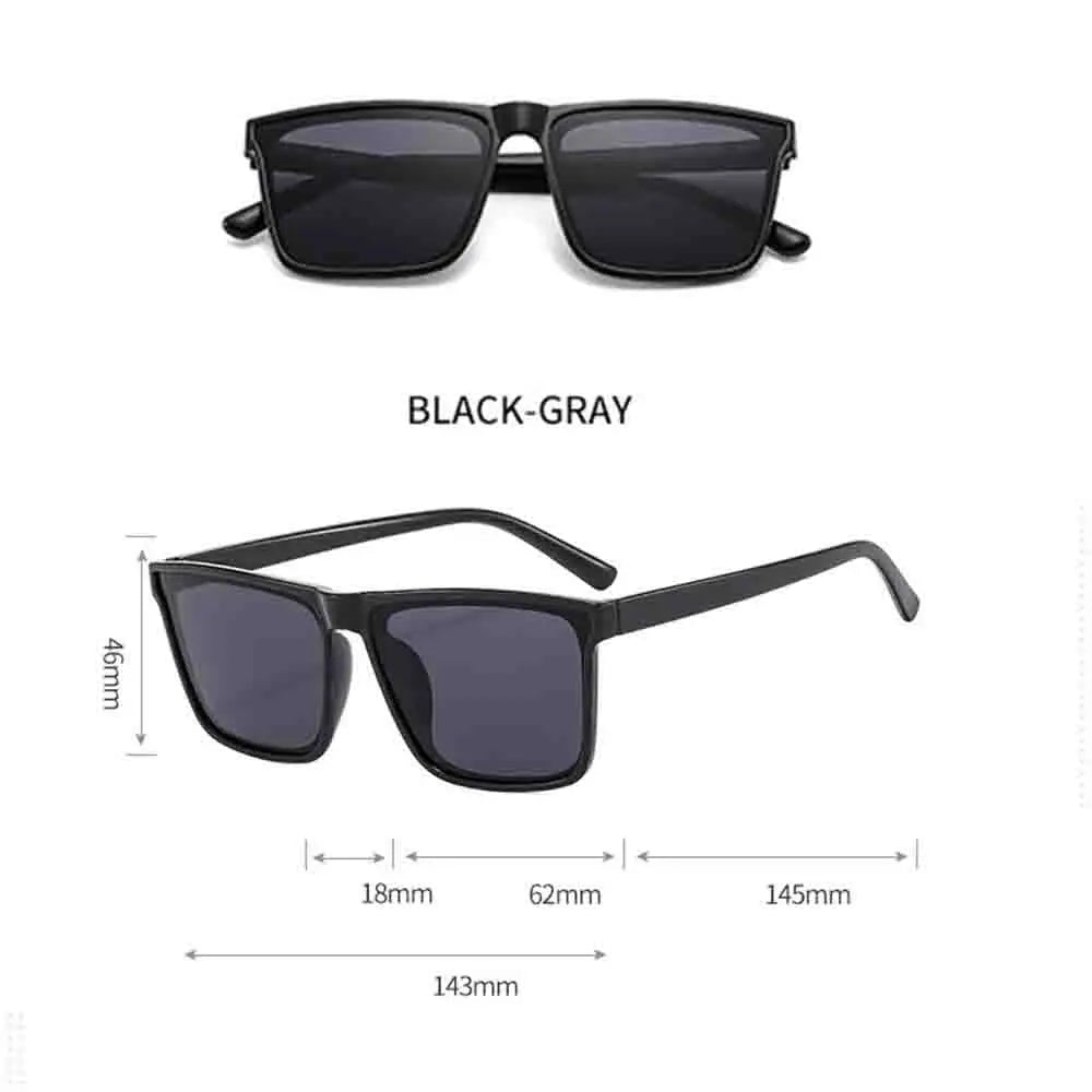 Luxury Square Vintage Sunglasses For Men Women Fashion Designer Outdoor Travel Driving Sun Glasses Eyewear UV400 Oculos De Sol