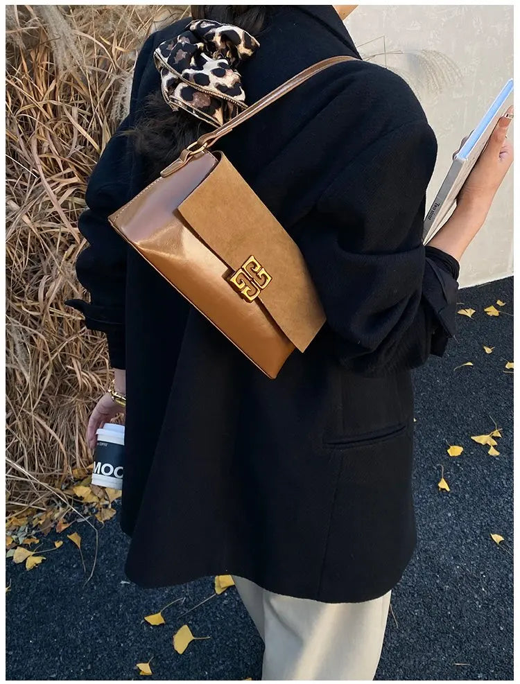 2026 New Luxury Women's Armpit Bag Premium Leather Crossbody Shoulder Bag Elegant & Versatile Designer Handbag for Daily & Party