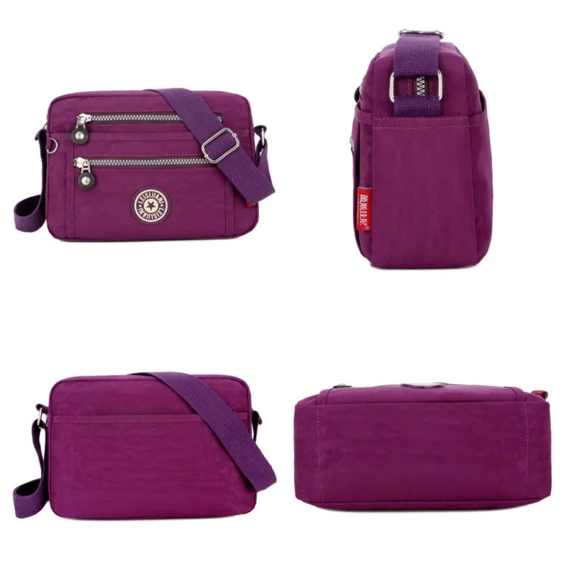 Fashion Crossbody Bags for Women Designer New Waterproof Shoulder Bag Nylon Cloth Female HandBag Casual Travel Messenger Bag