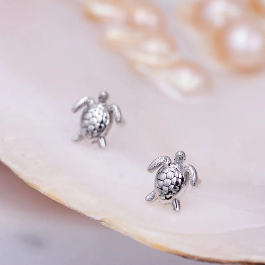 A pair of 925 silver ear studs with an elegant design, suitable for daily wear and as a gift for your loved one.