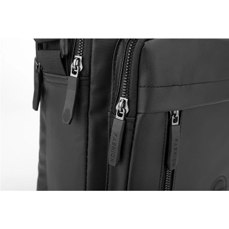 Durable crossbody bag, adjustable shoulder strap, multi-layer design, secure zipper - multifunctional storage bag