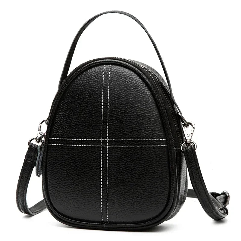 Fashionable High-end Texture Crossbody Bag Hot Sale Genuine Leather Women's Shoulder Bag Mini Mobile Phone Coin Purse Handbag