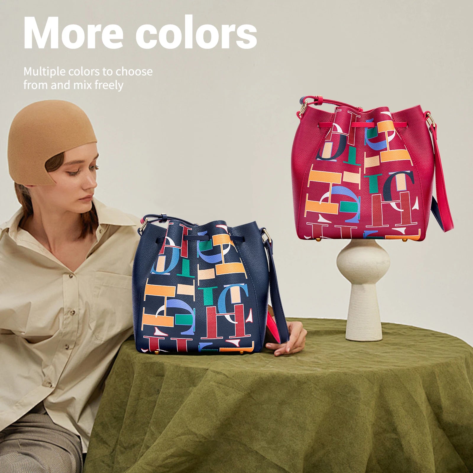 Drawstring Design Classic New 2024 Women's Crossbody Bag Large Capacity Commuter Business Office Women's Shoulder Bag