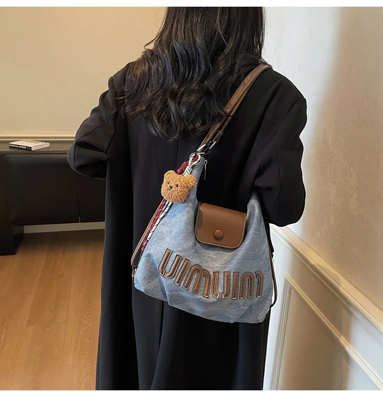 2026 Brown Suede Convertible Tote Backpack, Large Capacity 3-in-1 Work Bag, Adjustable Crossbody Shoulder Bag for Women Commute
