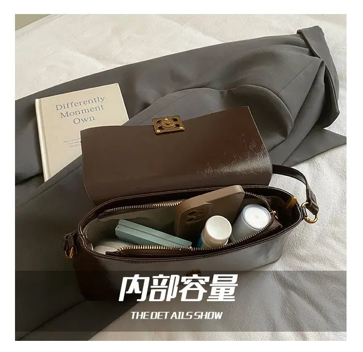 2026 New Luxury Women's Armpit Bag Premium Leather Crossbody Shoulder Bag Elegant & Versatile Designer Handbag for Daily & Party