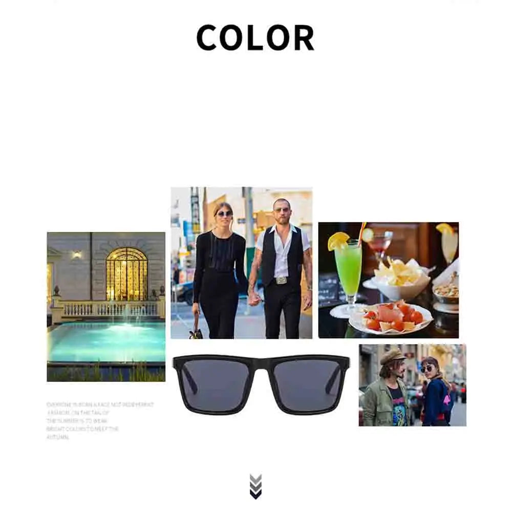Luxury Square Vintage Sunglasses For Men Women Fashion Designer Outdoor Travel Driving Sun Glasses Eyewear UV400 Oculos De Sol